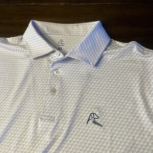 Rhoback Shirt Men XL Be The Ball Golf Polo Geometric AOP Performance Stretch